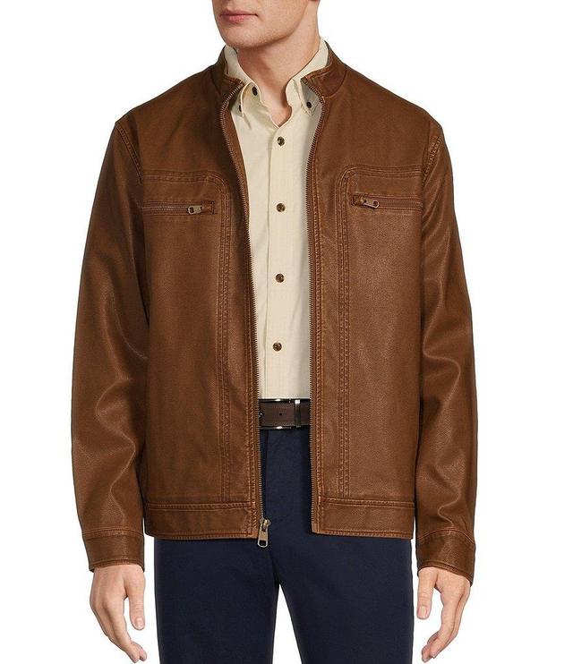 Roundtree & Yorke Textured Moto Hipster Jacket Product Image