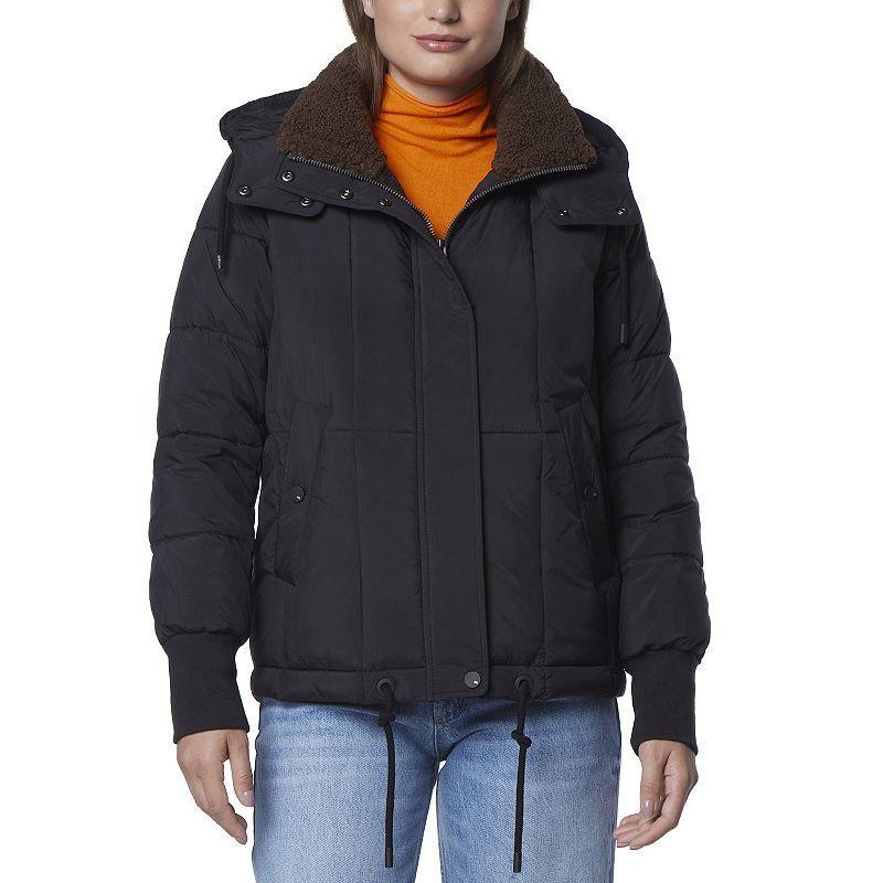 Womens Andrew Marc Marc New York Gilsey Powder Puffer Jacket Blue Product Image