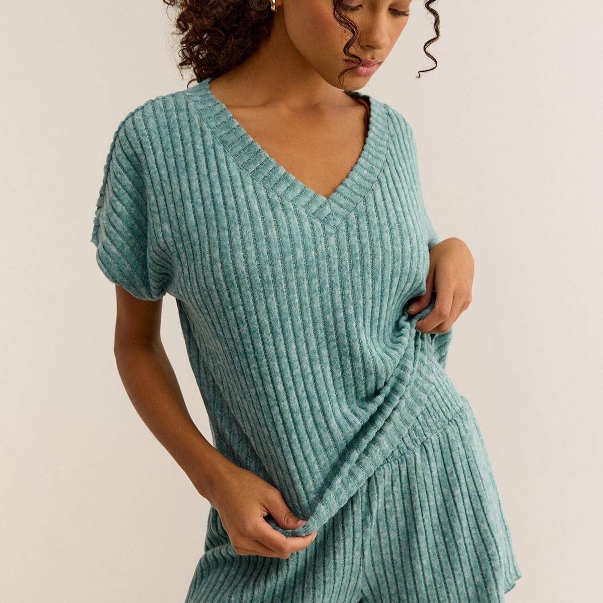 Harper Rib V Neck Product Image