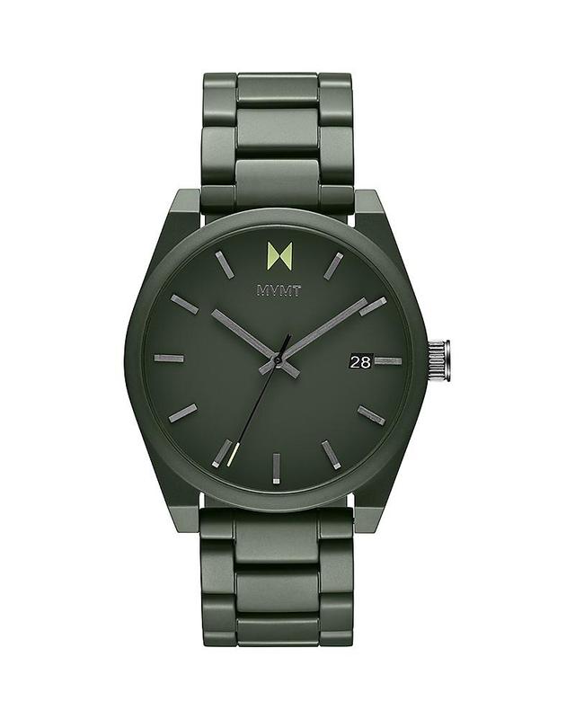 Mvmt Mens Element Ceramic Matte Olive Green Ceramic Bracelet Watch 43mm - Green Product Image