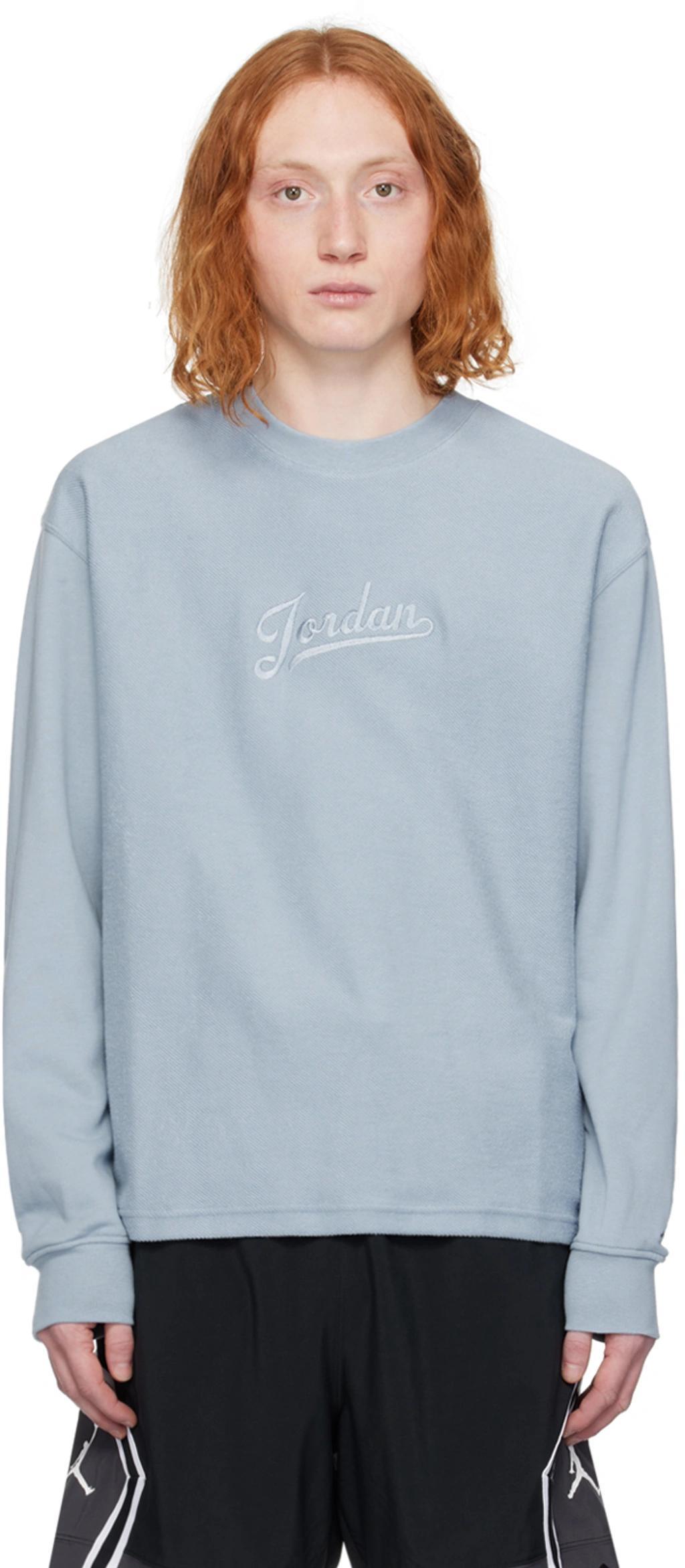 Blue Mvp Statement Sweatshirt In Blue Grey Product Image