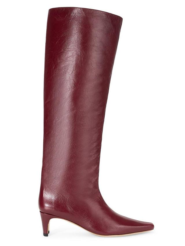 Womens Wally 55MM Leather Boots Product Image