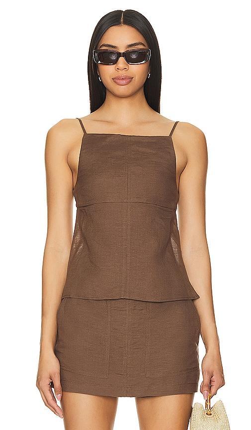 Lovers and Friends Keila Top in Chocolate Brown Product Image