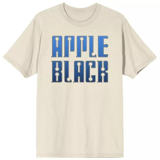 Mens Apple Black Logo Natural Graphic Tee Product Image