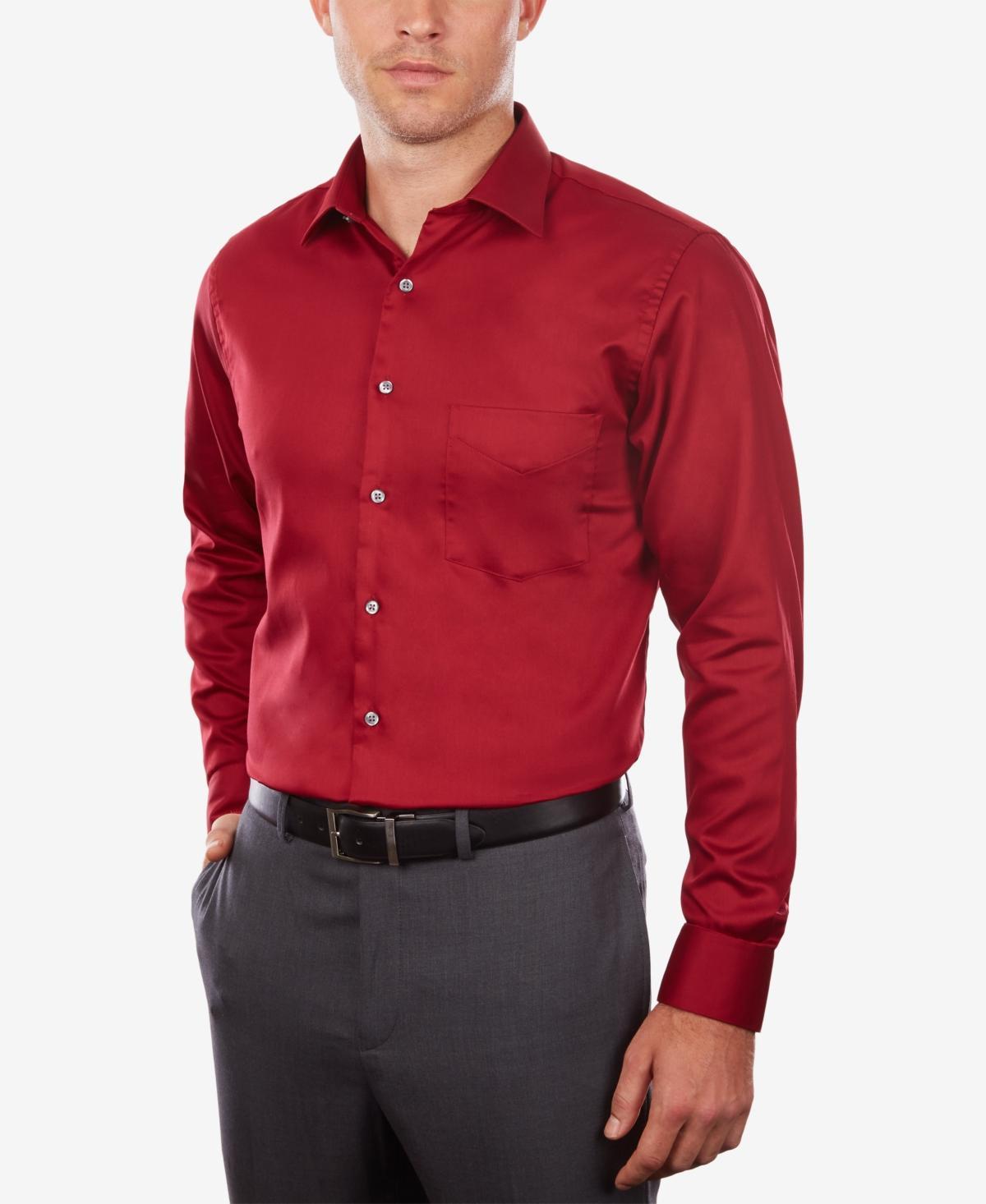 Van Heusen Mens Classic/Regular Fit Stretch Wrinkle Free Sateen Dress Shirt Product Image