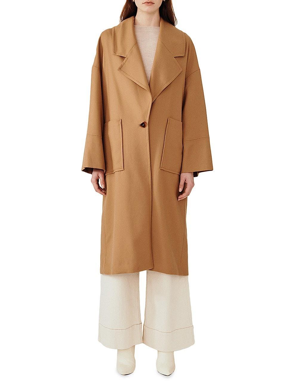 Womens Affinity Long Wool Coat Product Image