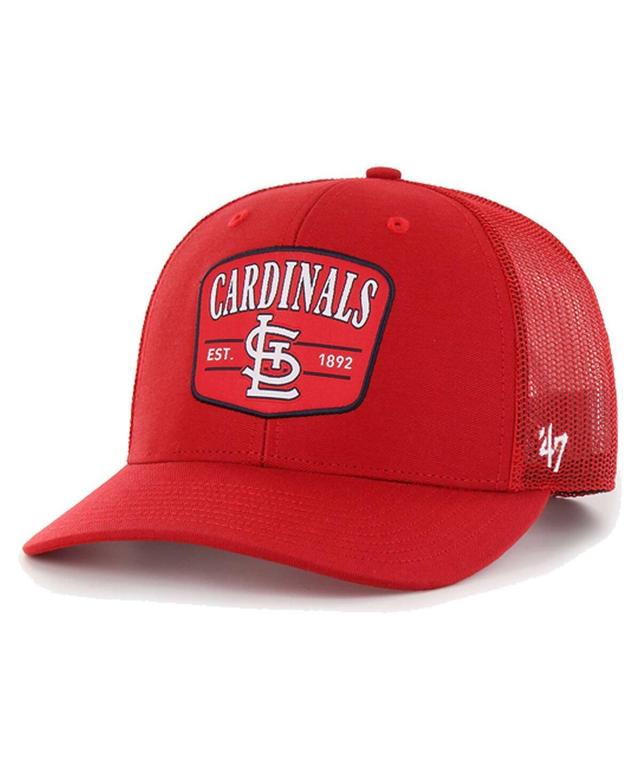 47 Brand Mens Red St. Louis Cardinals Squad Trucker Adjustable Hat Product Image