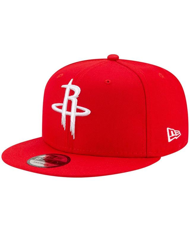 Mens New Era Houston Rockets Official Team Color 9FIFTY Snapback Hat Product Image