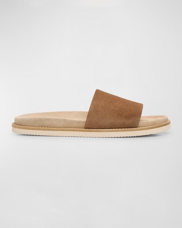 Mens Suede Slide Sandals Product Image