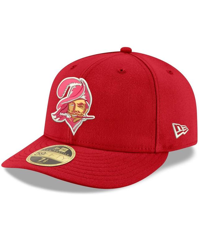 Mens New Era Red Tampa Bay Buccaneers Omaha Throwback Low Profile 59Fifty Fitted Hat Product Image