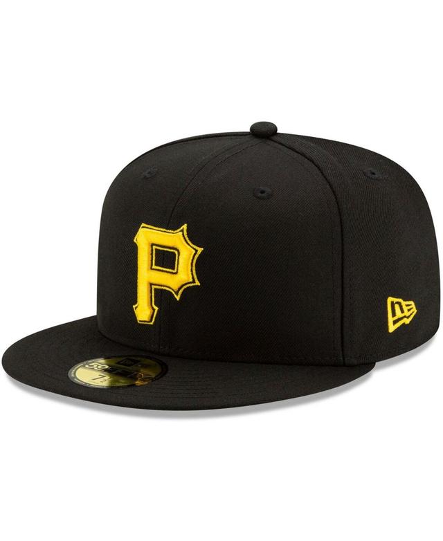 Mens New Era Black Pittsburgh Pirates Alternate 2 Authentic Collection On-Field 59FIFTY Fitted Hat Product Image