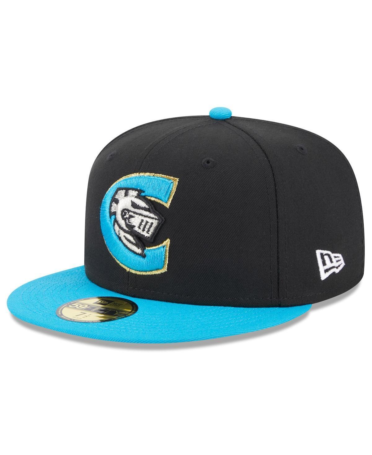 Mens New Era Black Charlotte Knights Authentic Collection Alternate Logo 59FIFTY Fitted Hat Product Image