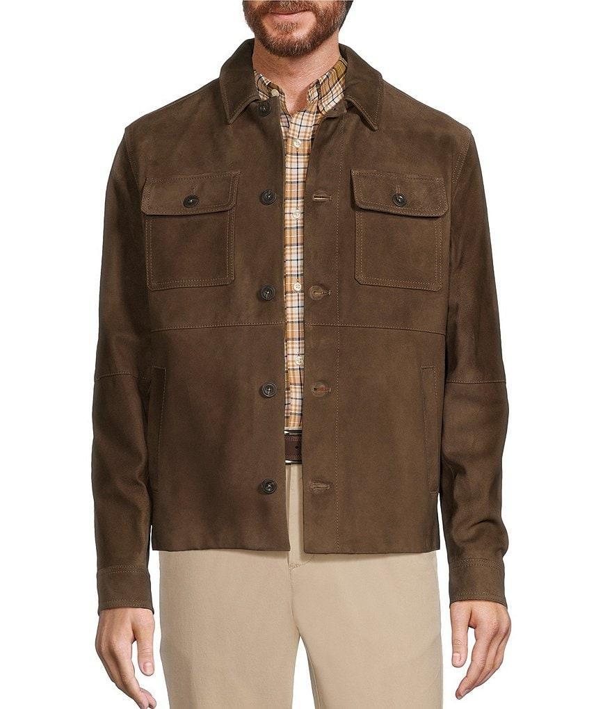 Roundtree & Yorke Suede Shacket Jacket product image