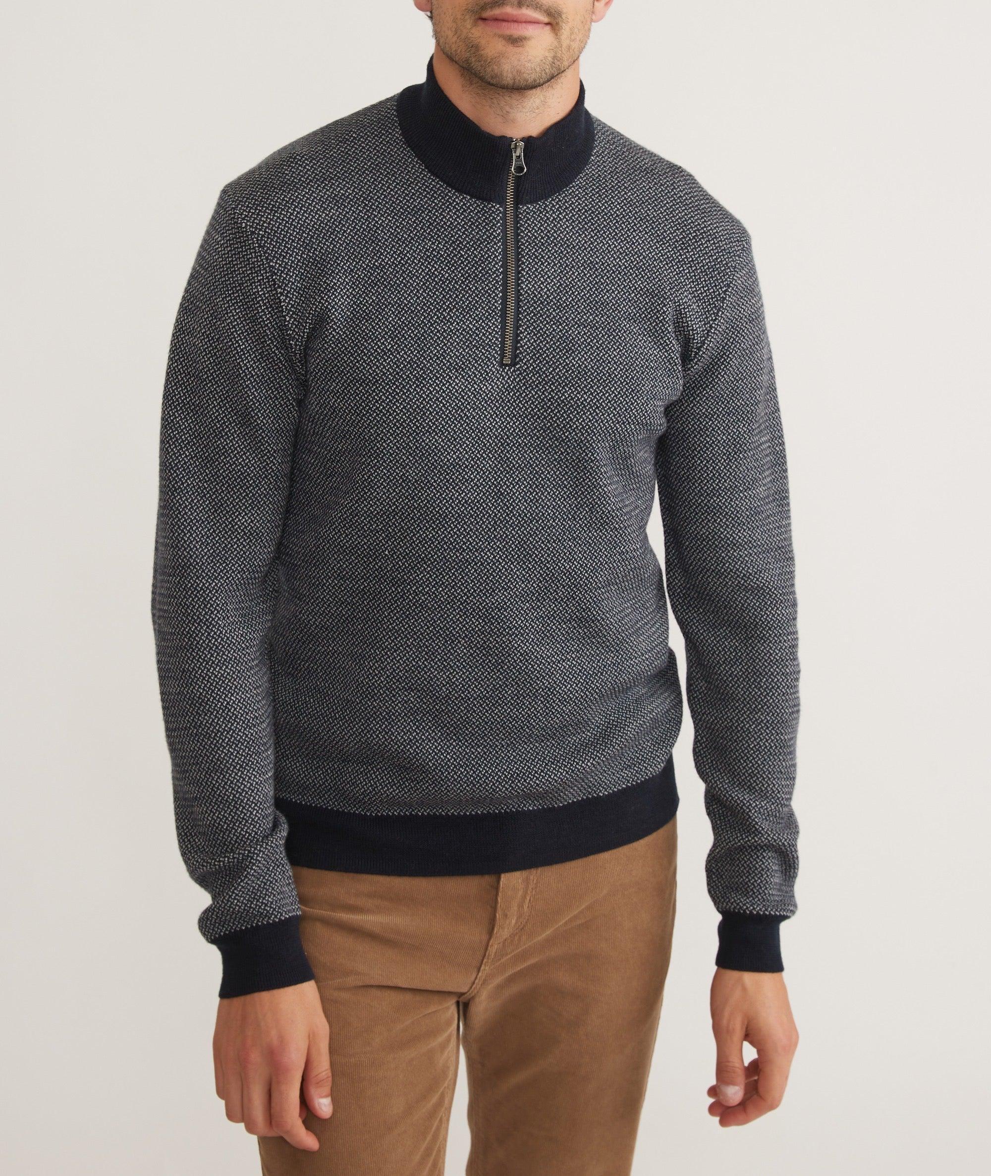 Textured Sweater Quarter Zip Product Image