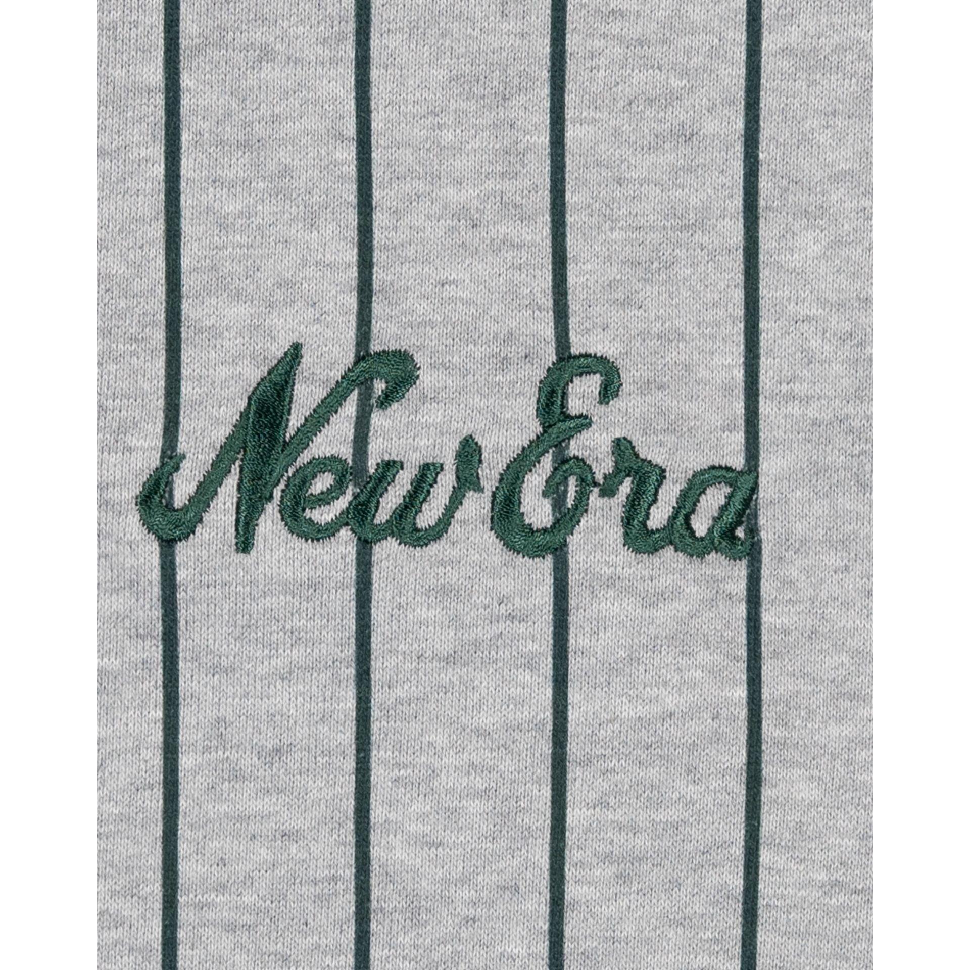 New Era Cap Essential Gray Pinstripe Hoodie Male Product Image