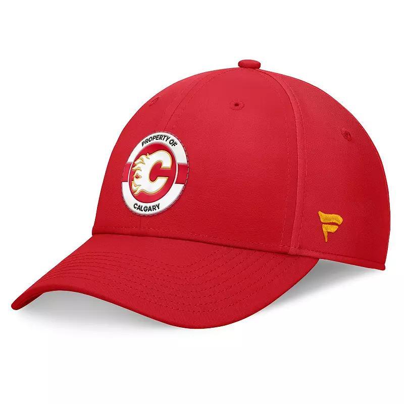 Mens Fanatics Red Calgary Flames Authentic Pro Training Camp Flex Hat Product Image