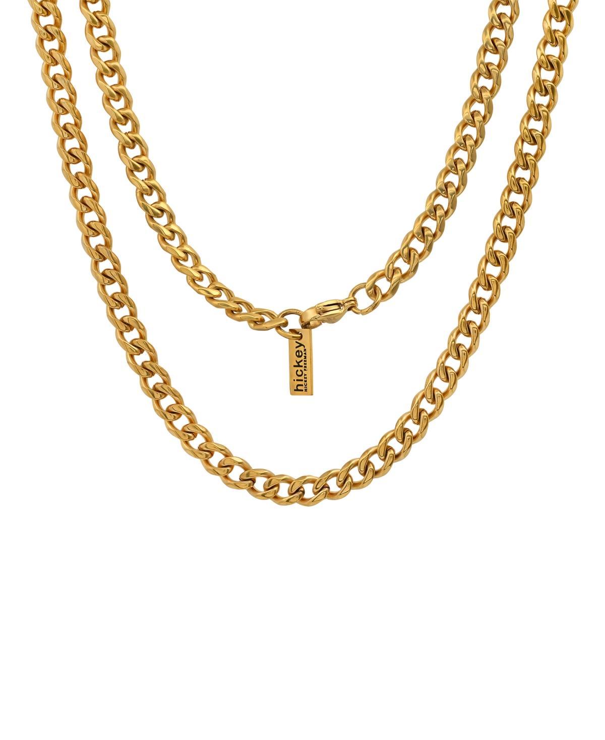 Hickey Freeman Men's 18K Goldplated Stainless Steel Flat Curb Chain Necklace  - male - Size: one-size Product Image