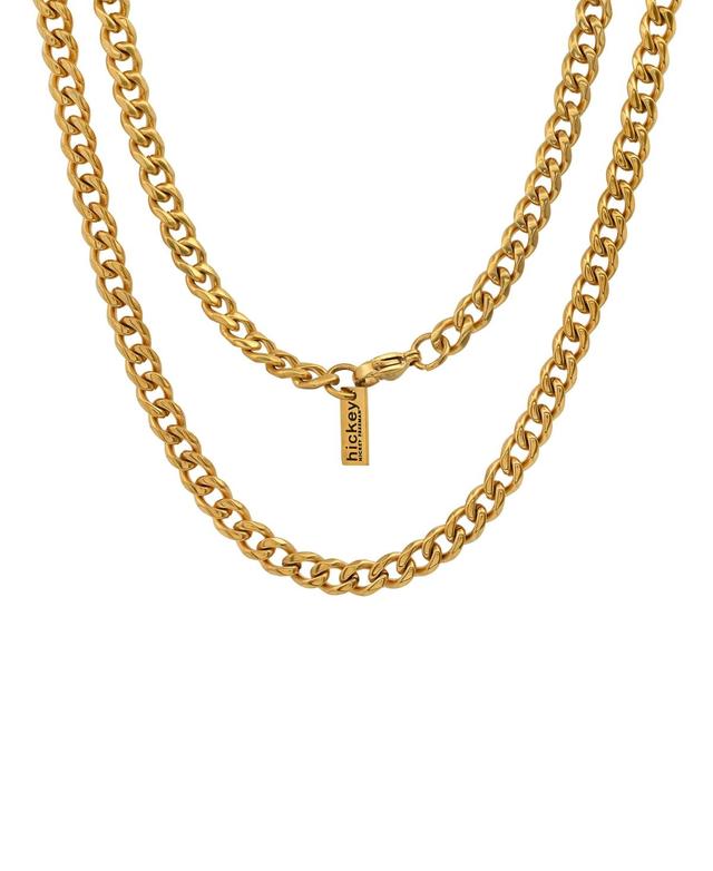 Hickey Freeman Men's 18K Goldplated Stainless Steel Flat Curb Chain Necklace  - male - Size: one-size Product Image