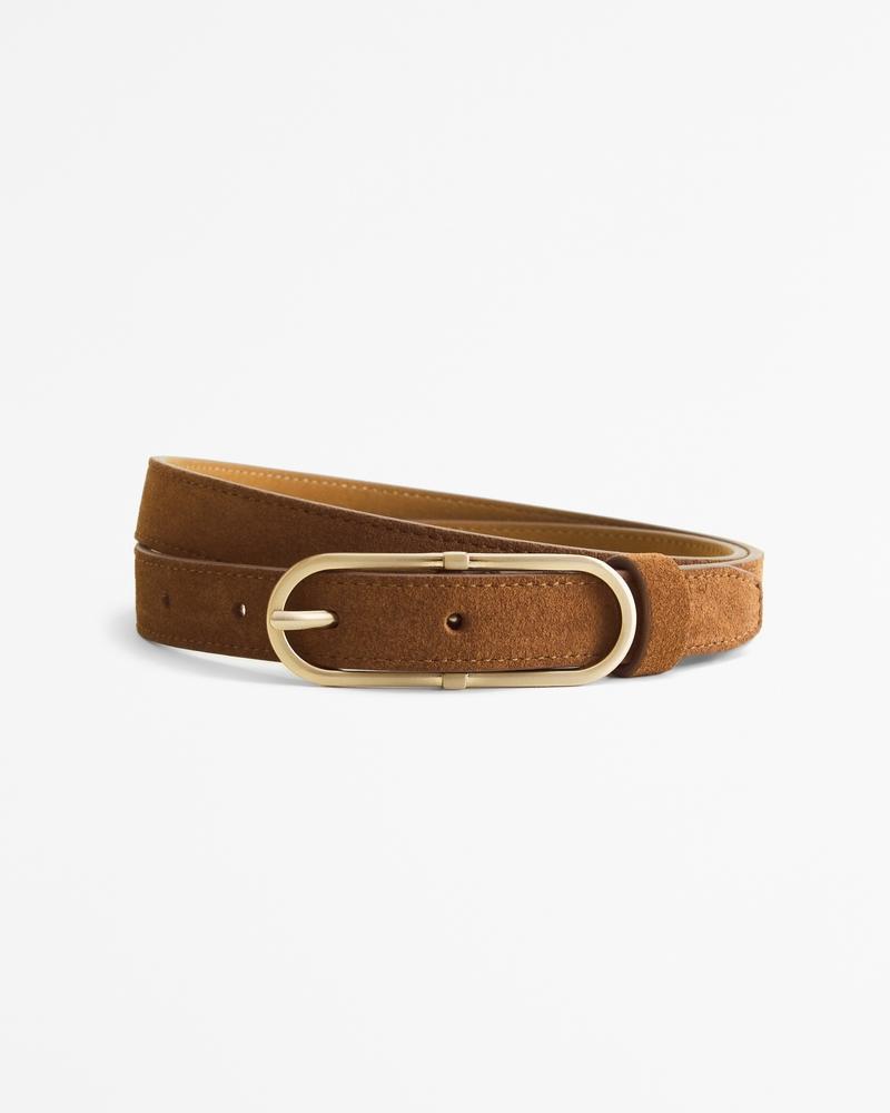 Suede Oval Buckle Belt product image