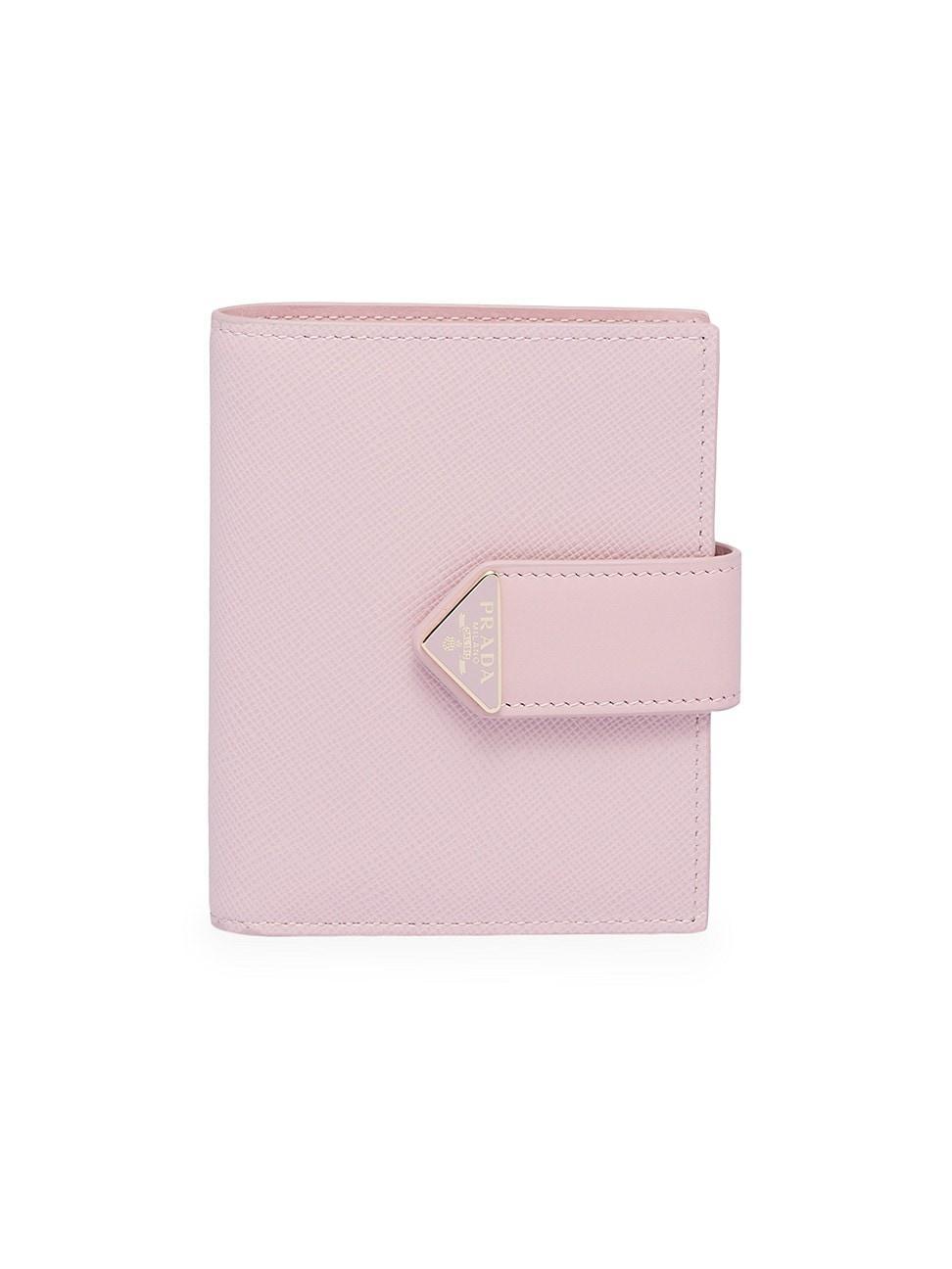 Womens Small Saffiano And Leather Wallet Product Image