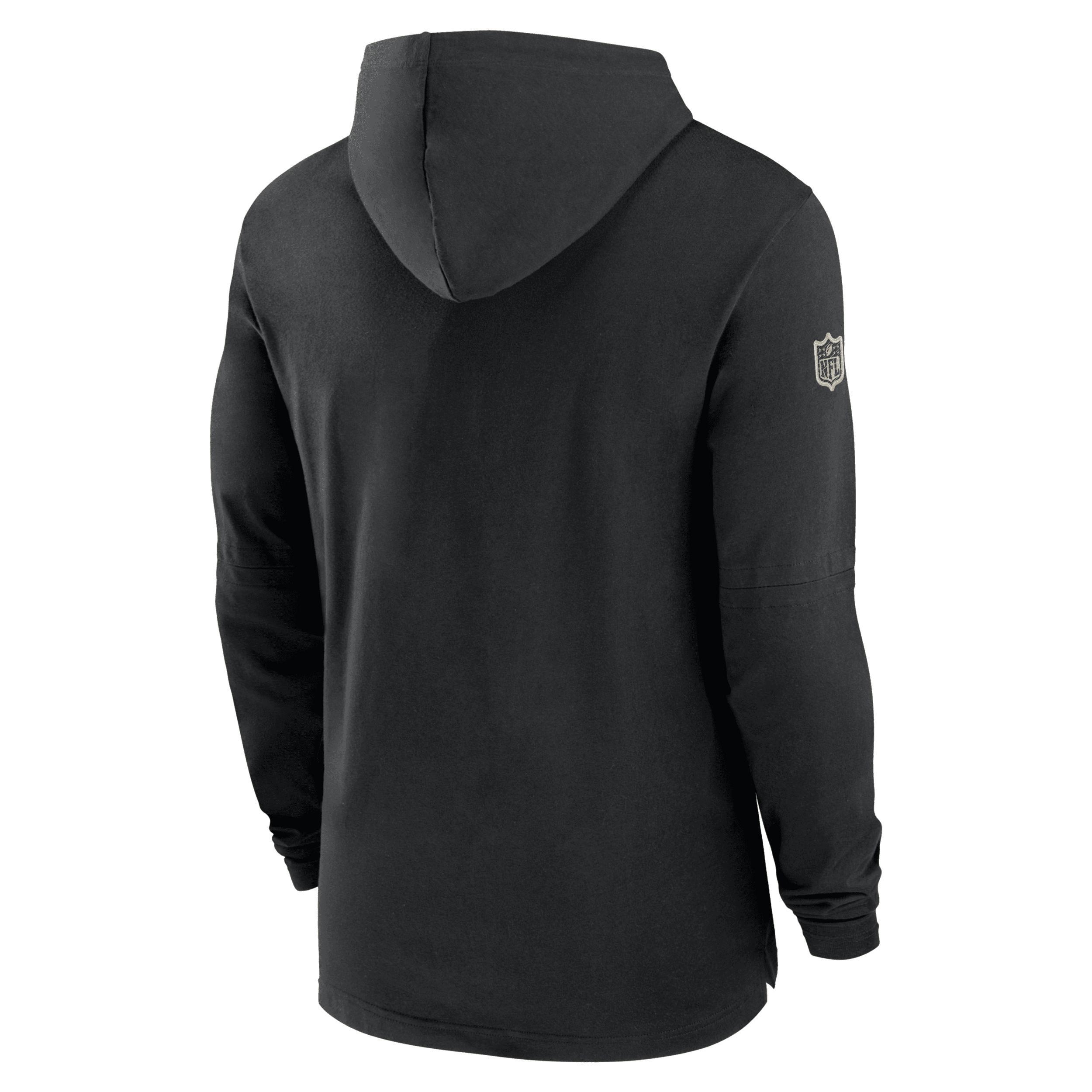 New Orleans Saints Sideline Nike Men's Dri-FIT NFL Long-Sleeve Hooded Top Product Image