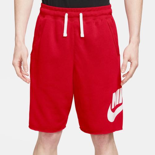 Nike Mens Nike Club Alumni Shorts - Mens Red/White Product Image