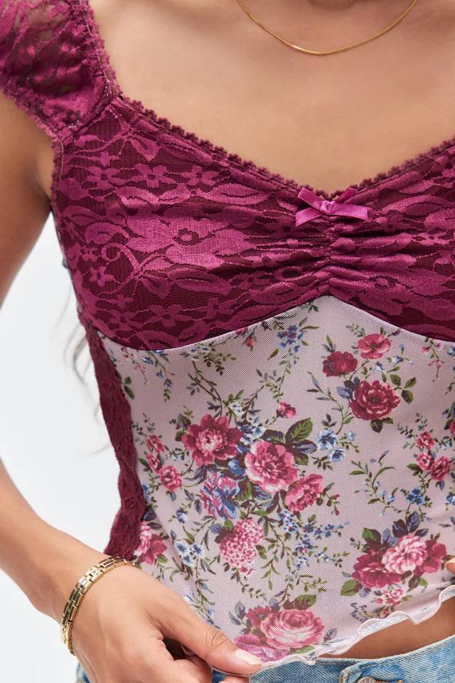 Kimchi Blue Damson Lace Top Product Image