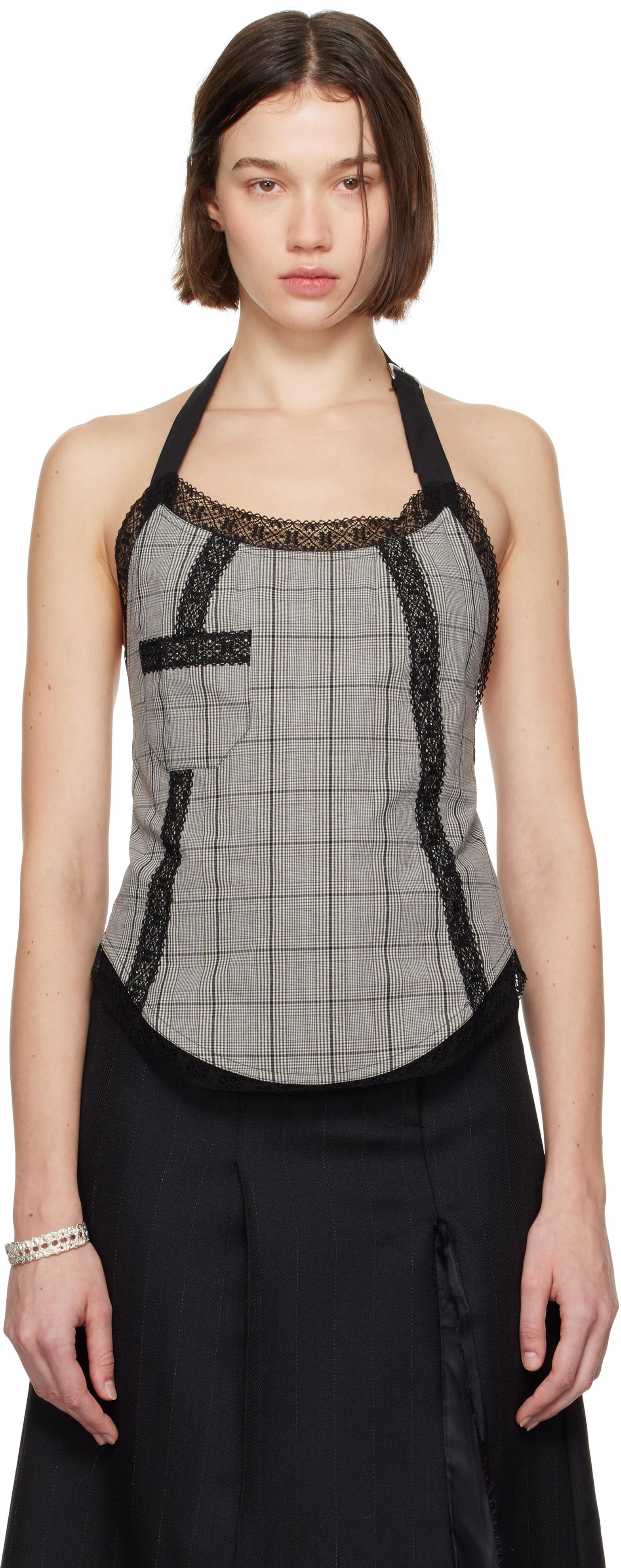 Gray Pinafore Top Product Image