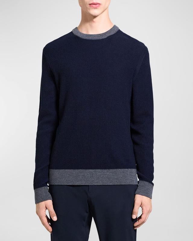 Theory Maden Novo Merino Wool Blend Crewneck Sweater Product Image