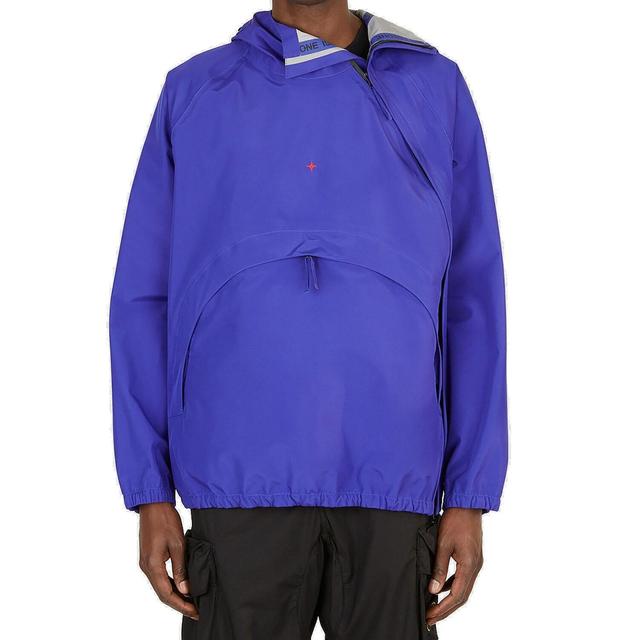 STONE ISLAND Marina 3l Hooded Jacket In Blue Product Image