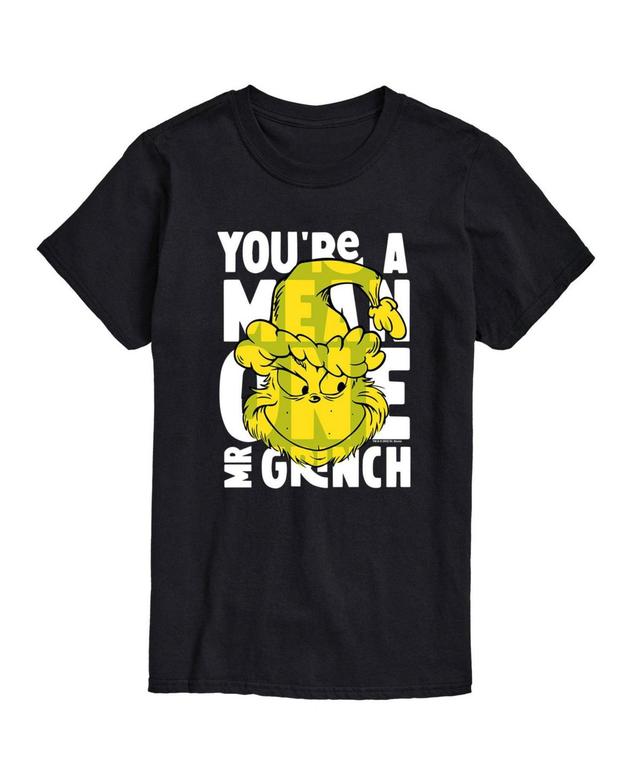 Airwaves Mens Dr. Seuss The Grinch Mean One Graphic T-shirt Product Image