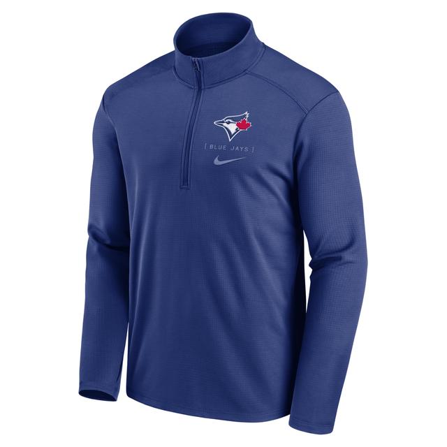 Toronto Blue Jays Franchise Logo Pacer Nike Mens Dri-FIT MLB 1/2-Zip Jacket Product Image