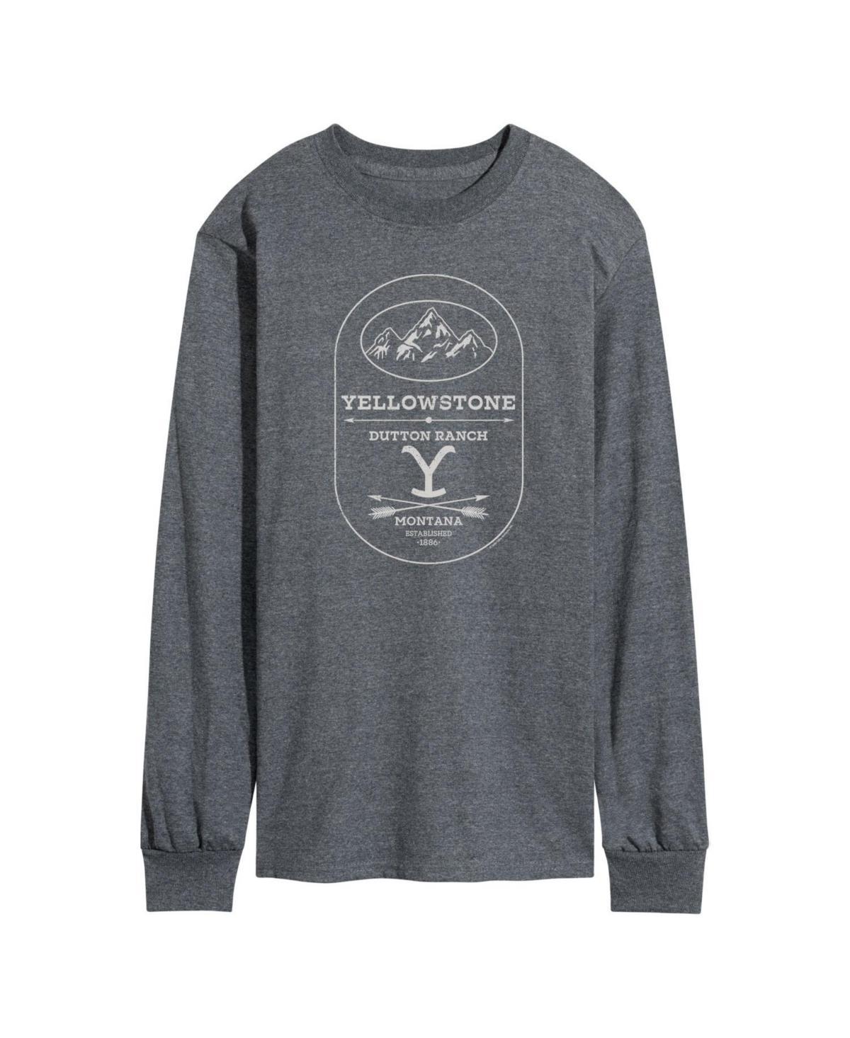 Mens Yellowstone Mountain Arrows Long Sleeve T-shirt Product Image