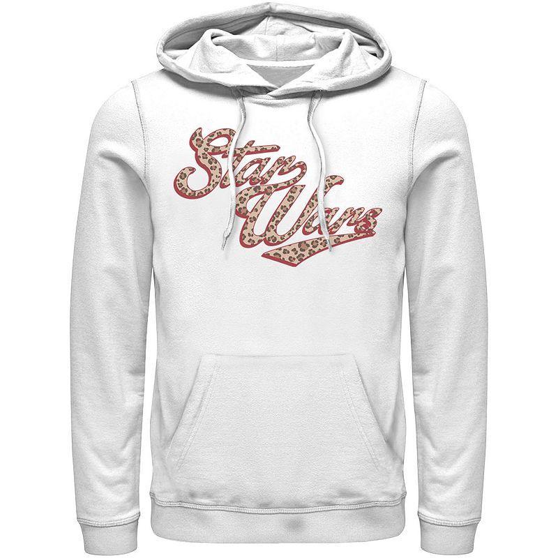 Mens Star Wars Cursive Cheetah Fill Logo Hoodie Product Image