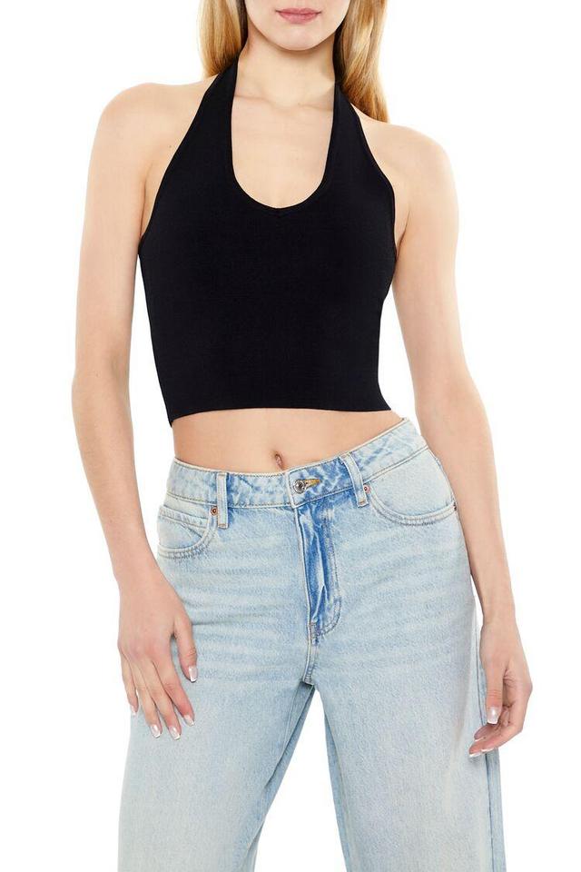 Sweater-Knit Halter Crop Top | Forever 21 Product Image