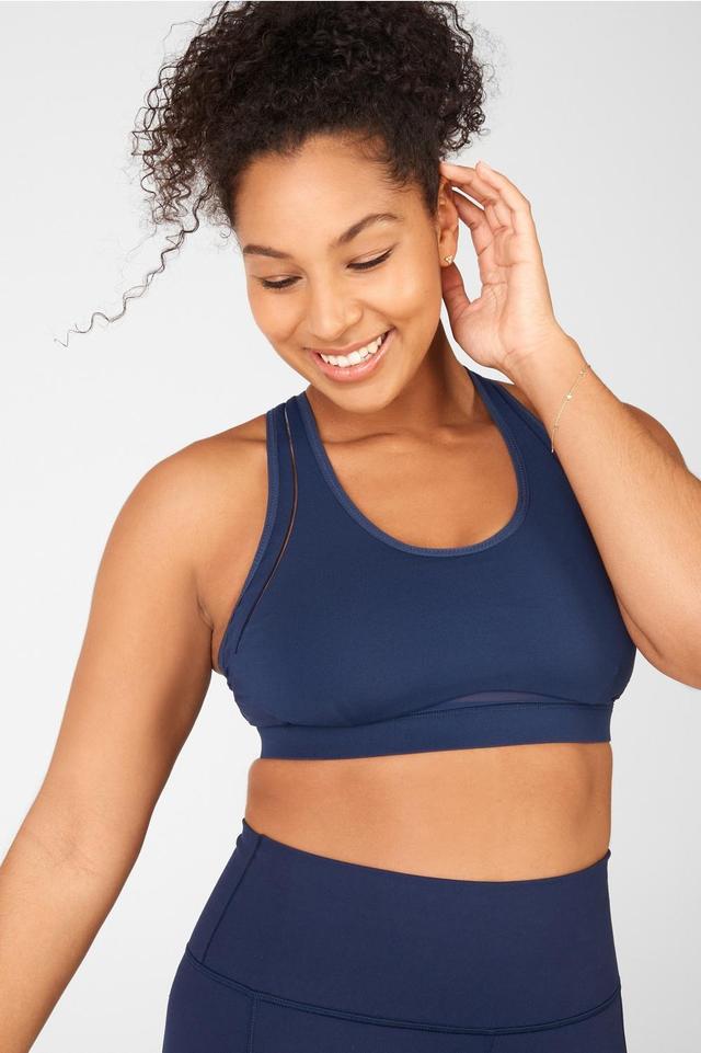 Fabletics Belle High Impact Sports Bra Womens blue Size XXS Product Image