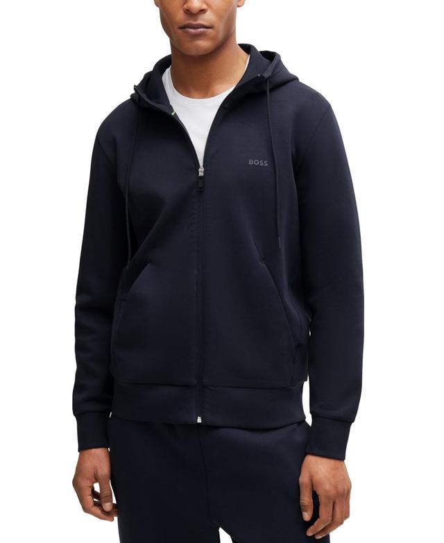 Boss by Hugo Boss Mens Logo Print Zip-Up Hoodie Product Image