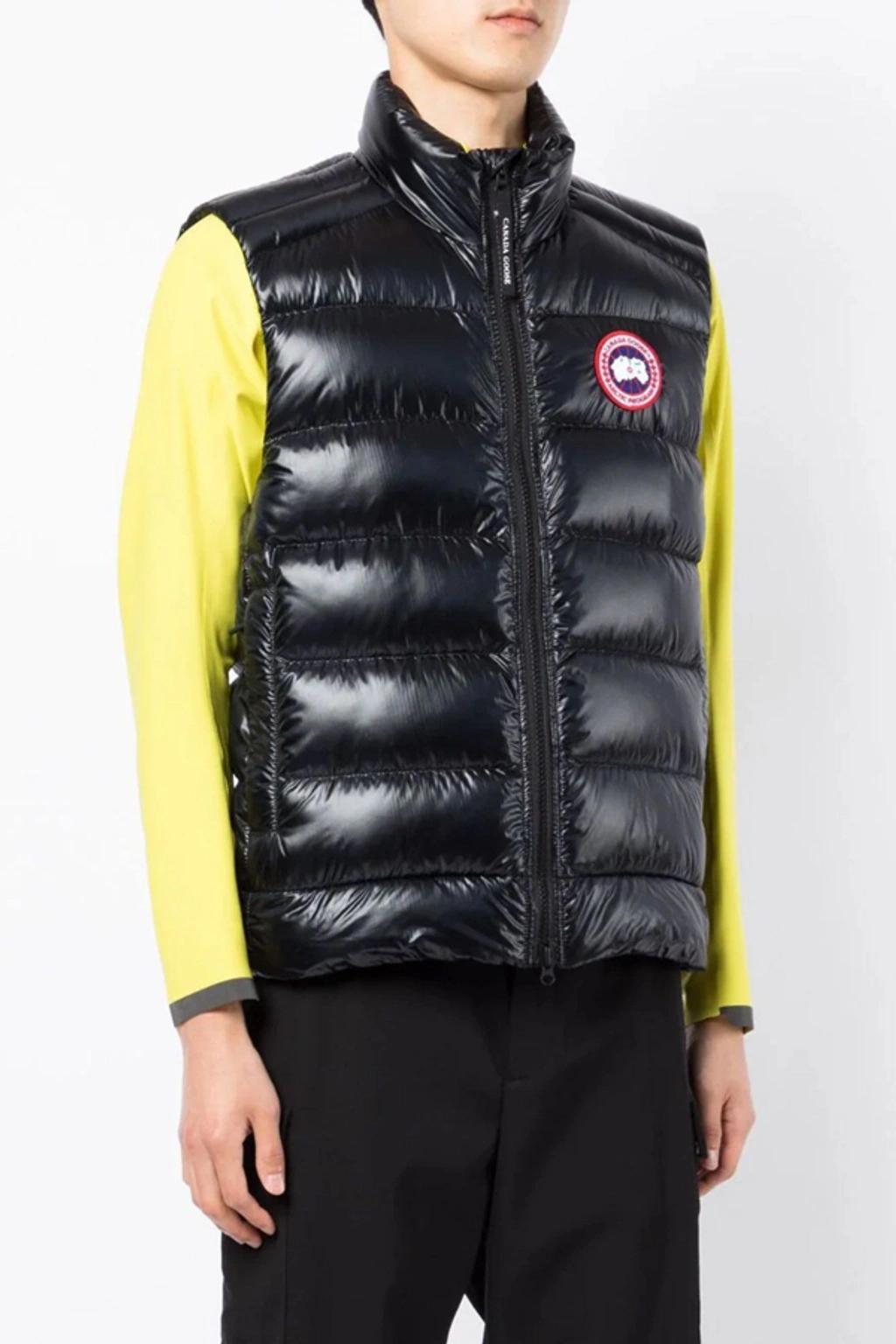 CANADA GOOSE Crofton Recycled Nylon Down Vest In Gray Product Image