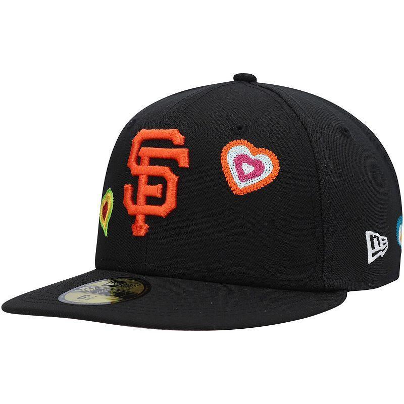 Mens New Era San Francisco Giants Chain Stitch Heart 59FIFTY Fitted Hat Product Image