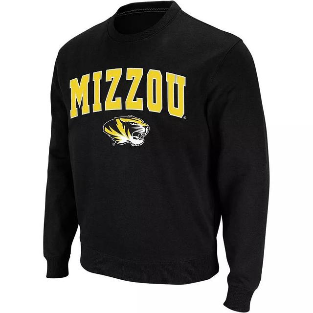 Mens Colosseum Missouri Tigers Arch & Logo Crew Neck Sweatshirt Product Image