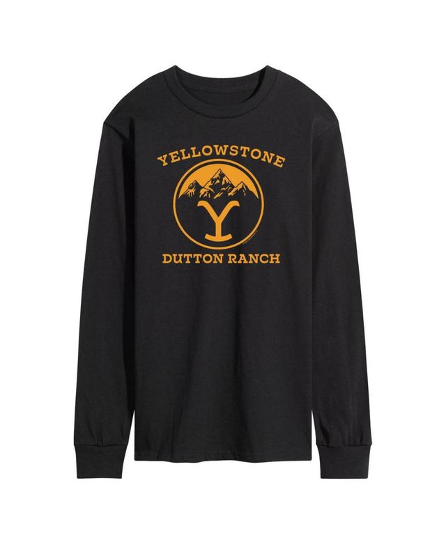 Mens Yellowstone Y Mountains Long Sleeve T-shirt Product Image