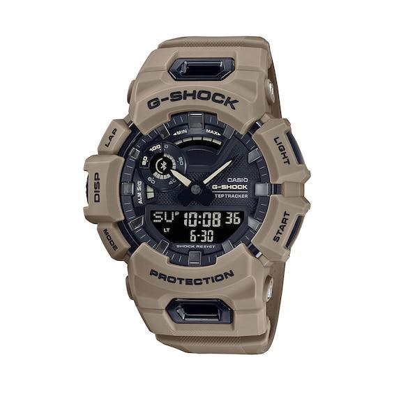 Men's Casio G-Shock Move Light Brown Resin Strap Watch with Black Dial (Model:GBA900UU-5A) Product Image