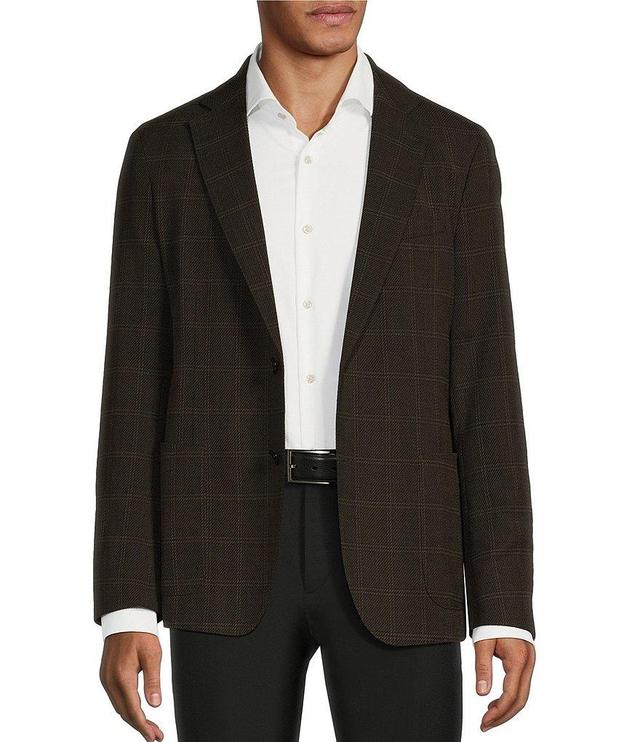 Hugo Boss Slim Fit Check Pattern Wool Blend Sport Coat Product Image