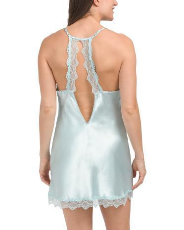 Isabelle Satin Chemise for Women Product Image