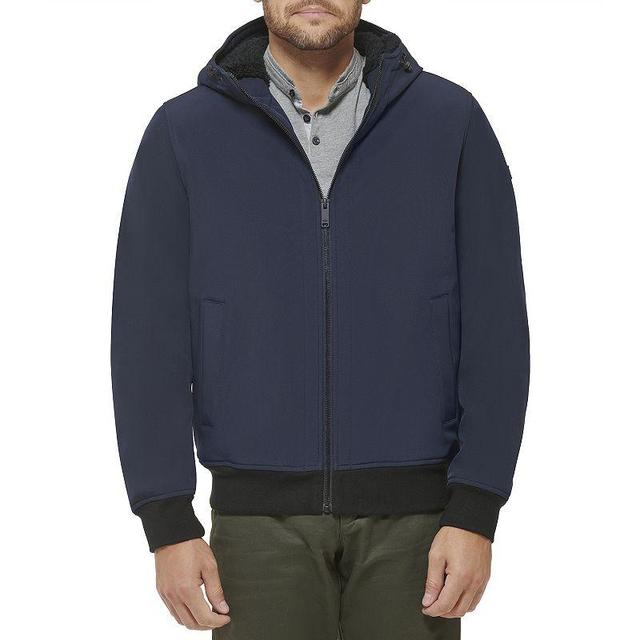 Mens Dockers Sherpa Lined Softshell Hoody Blue Product Image