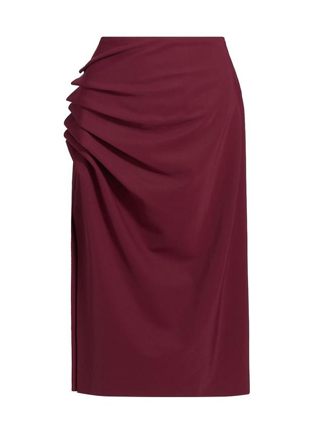 Womens Efeso Pleated Ruffle Midi-Skirt Product Image