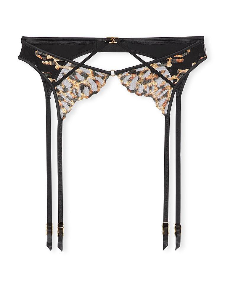 Leopard Embroidery Garter Belt Product Image