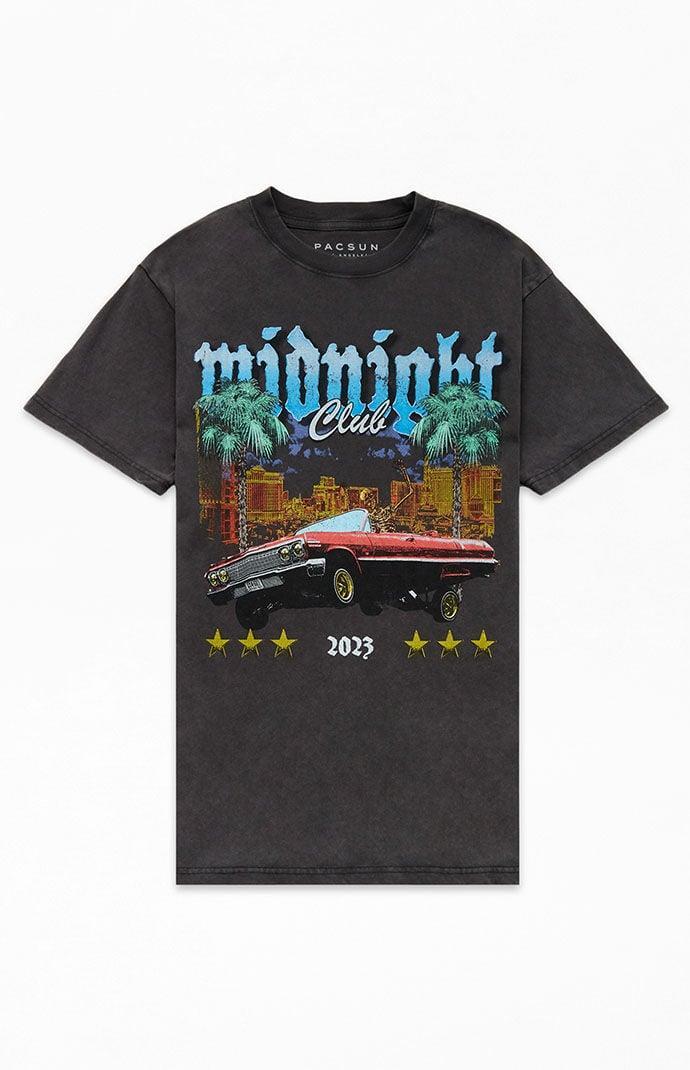 Men's Midnight Club Oversized T-Shirt Product Image