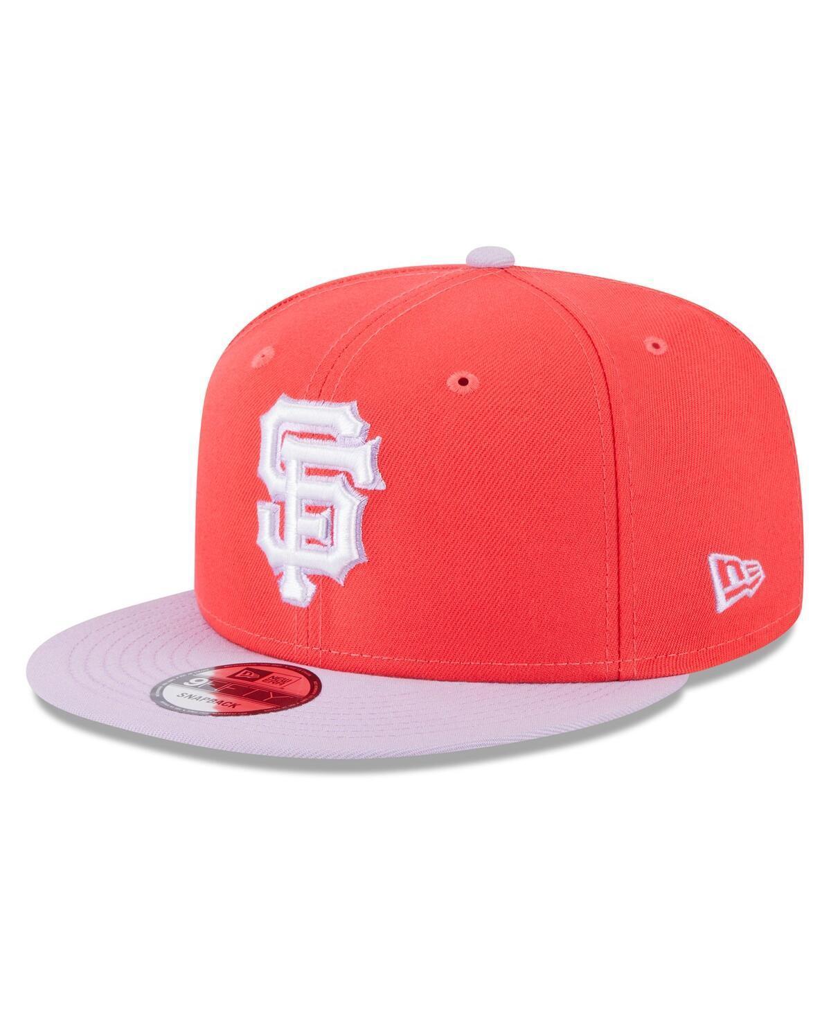 Mens New Era Red San Francisco Giants Spring Basic Two-Tone 9FIFTY Snapback Hat - Red Product Image