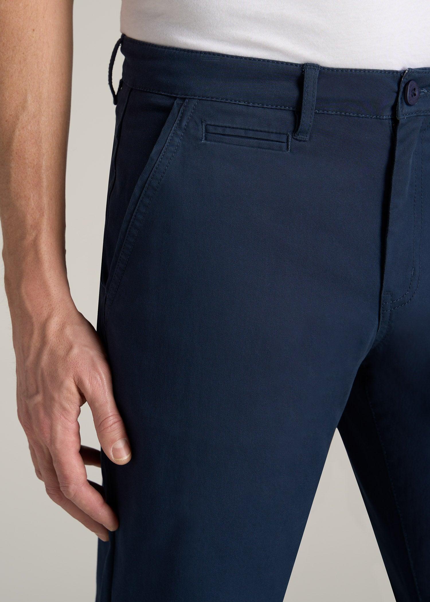 Carman TAPERED Chinos in Marine Navy - Pants for Tall Men Product Image